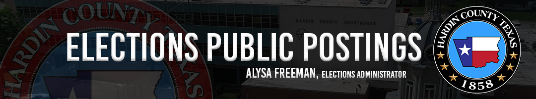 Elections Public Postings banner
